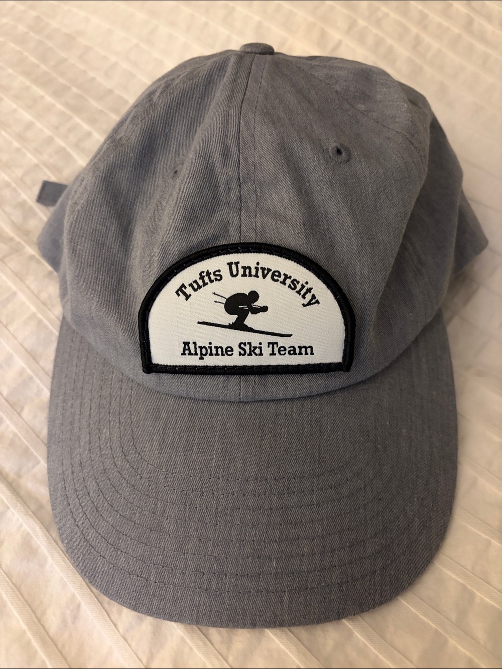 Tufts University Alpine Ski Team Gray Baseball Cap